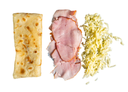 Блин с ветчиной и сыром